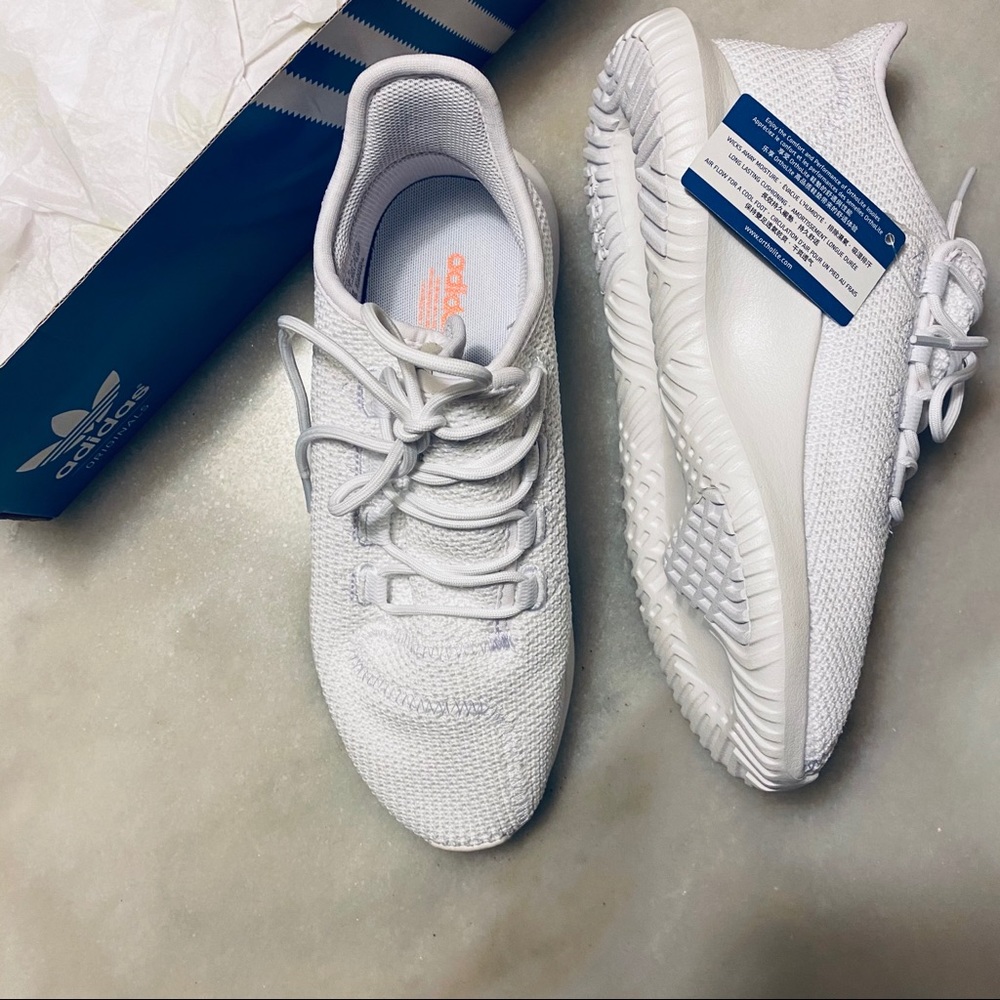 Adidas White Tubular Shoes